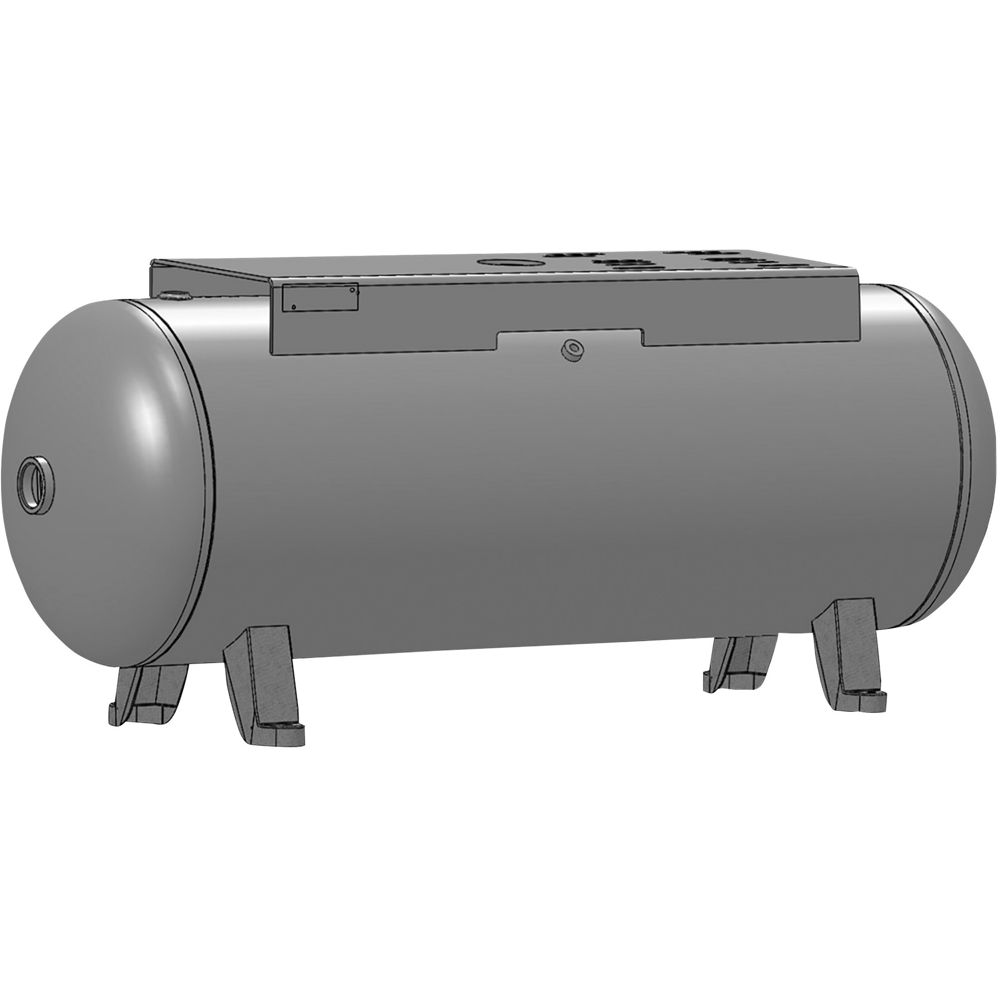 Campbell Hausfeld Air Compressor Receiver Tank, 60-Gallon, Horizontal, 200 PSI, Model# AR8036